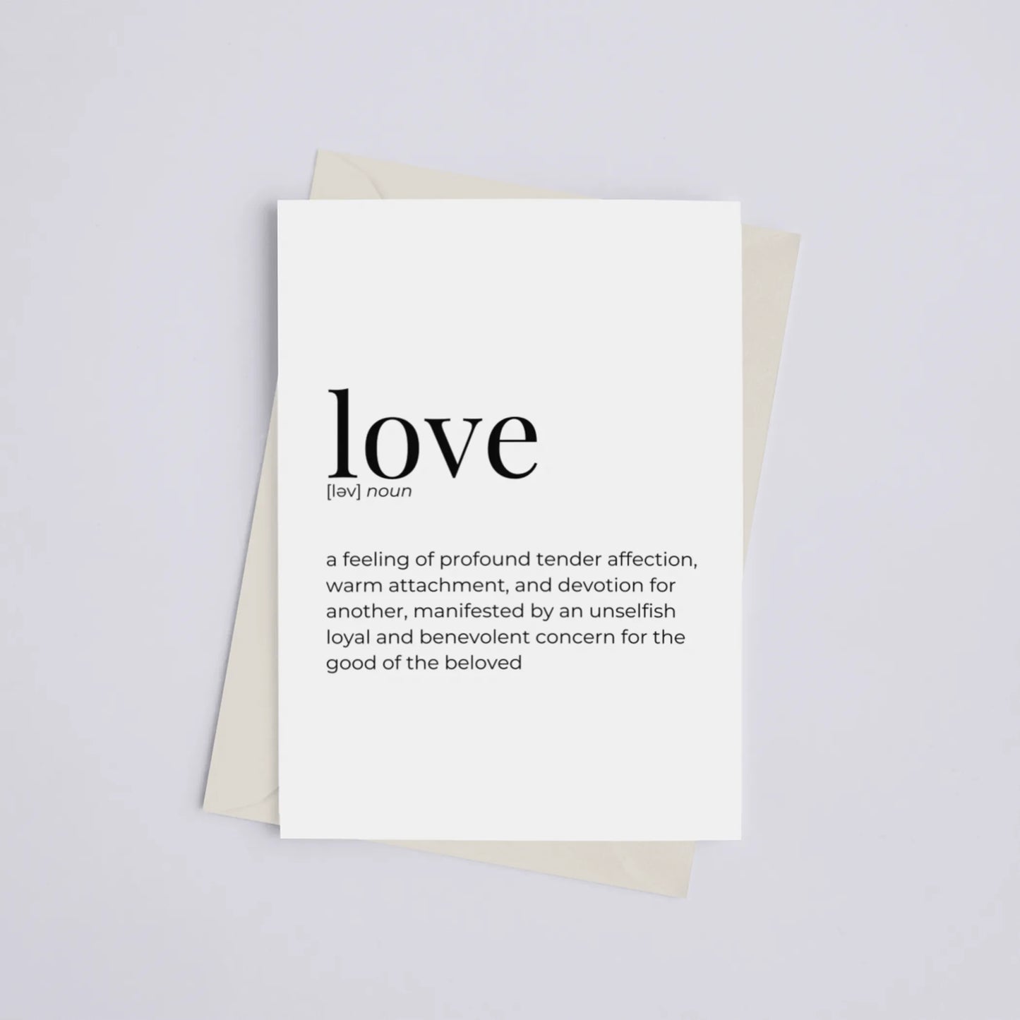 Love - Greeting Card/Wall Art Print