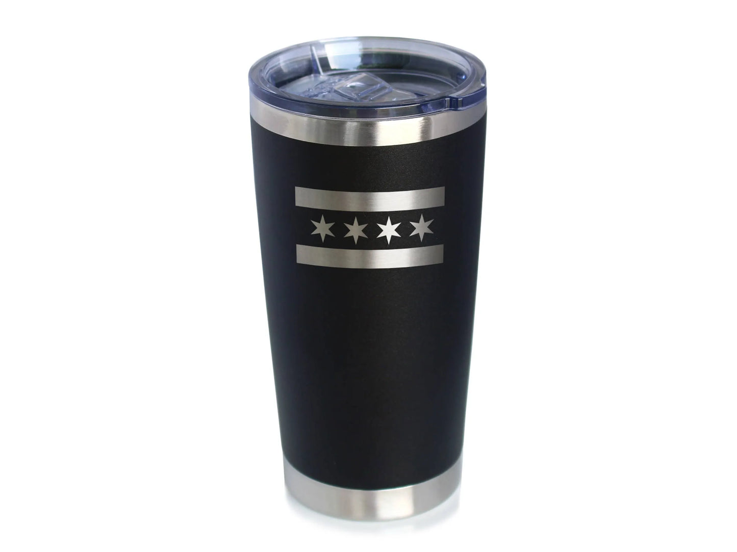 Chicago Flag Insulated Travel Tumbler - Chicago Gifts