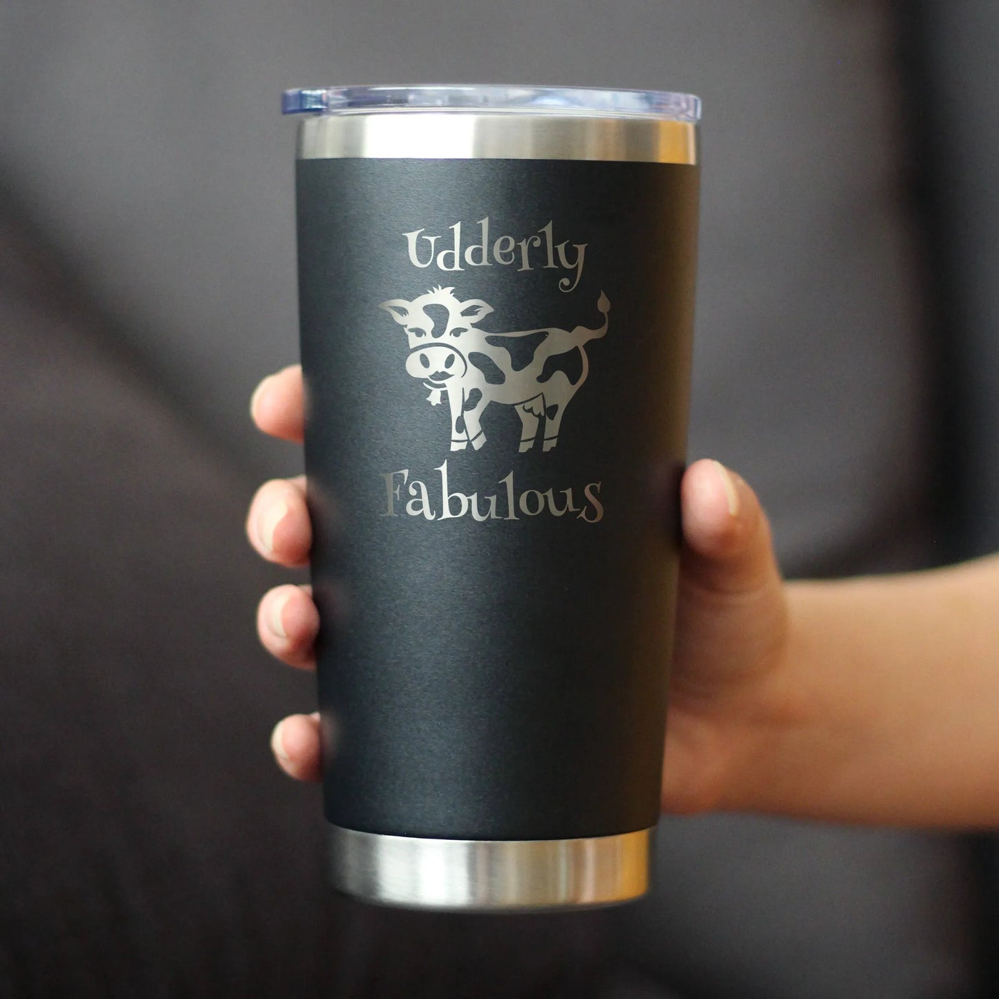 Udderly Fabulous Insulated Travel Tumbler - Cow Gifts