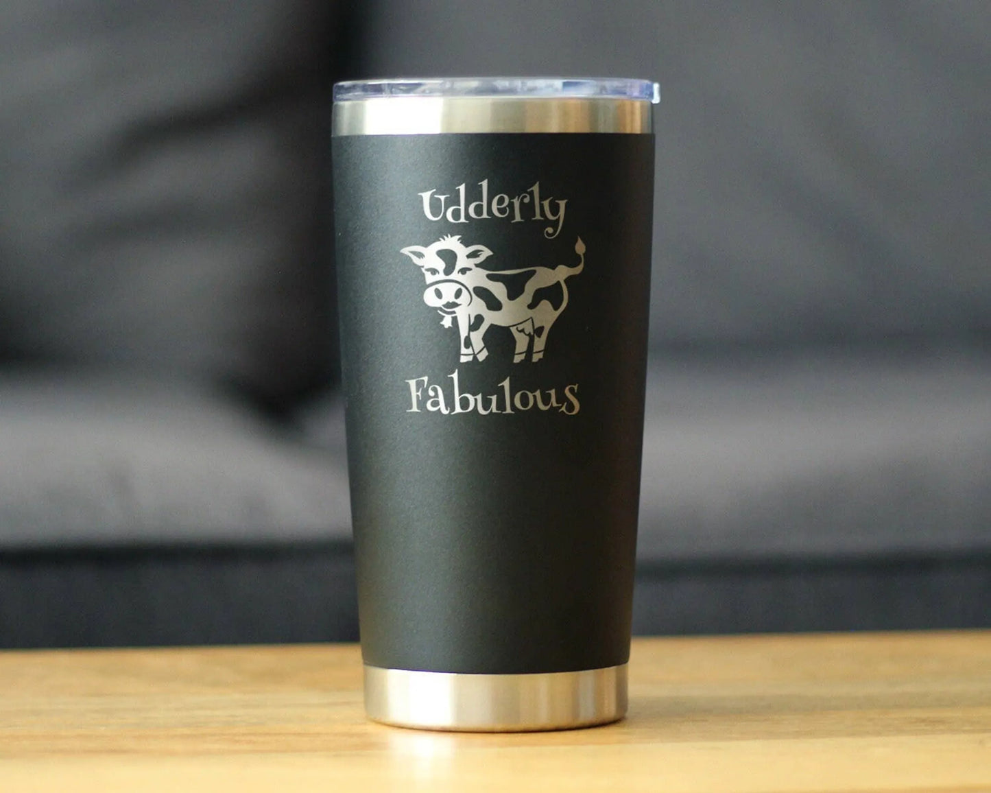 Udderly Fabulous Insulated Travel Tumbler - Cow Gifts