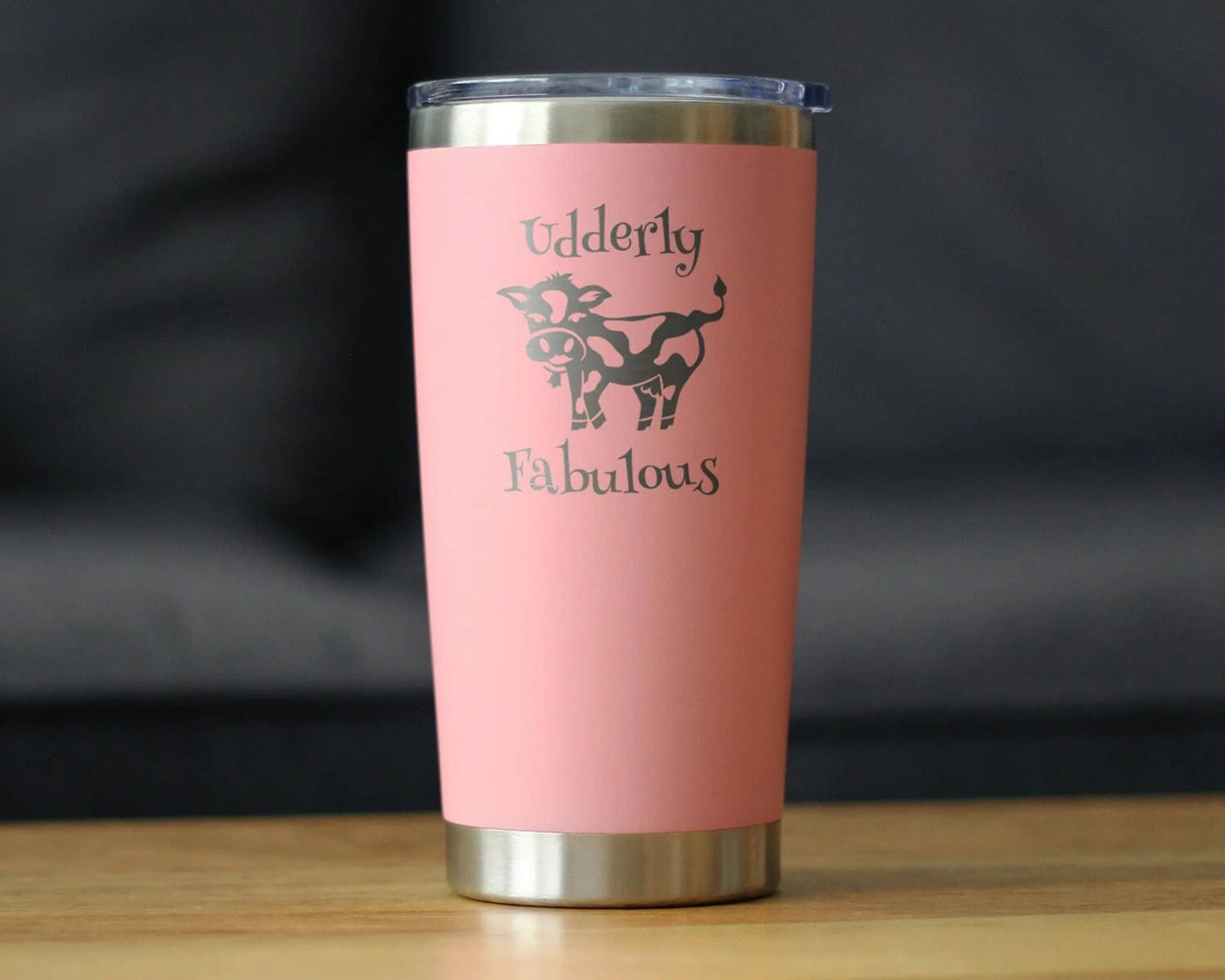 Udderly Fabulous Insulated Travel Tumbler - Cow Gifts
