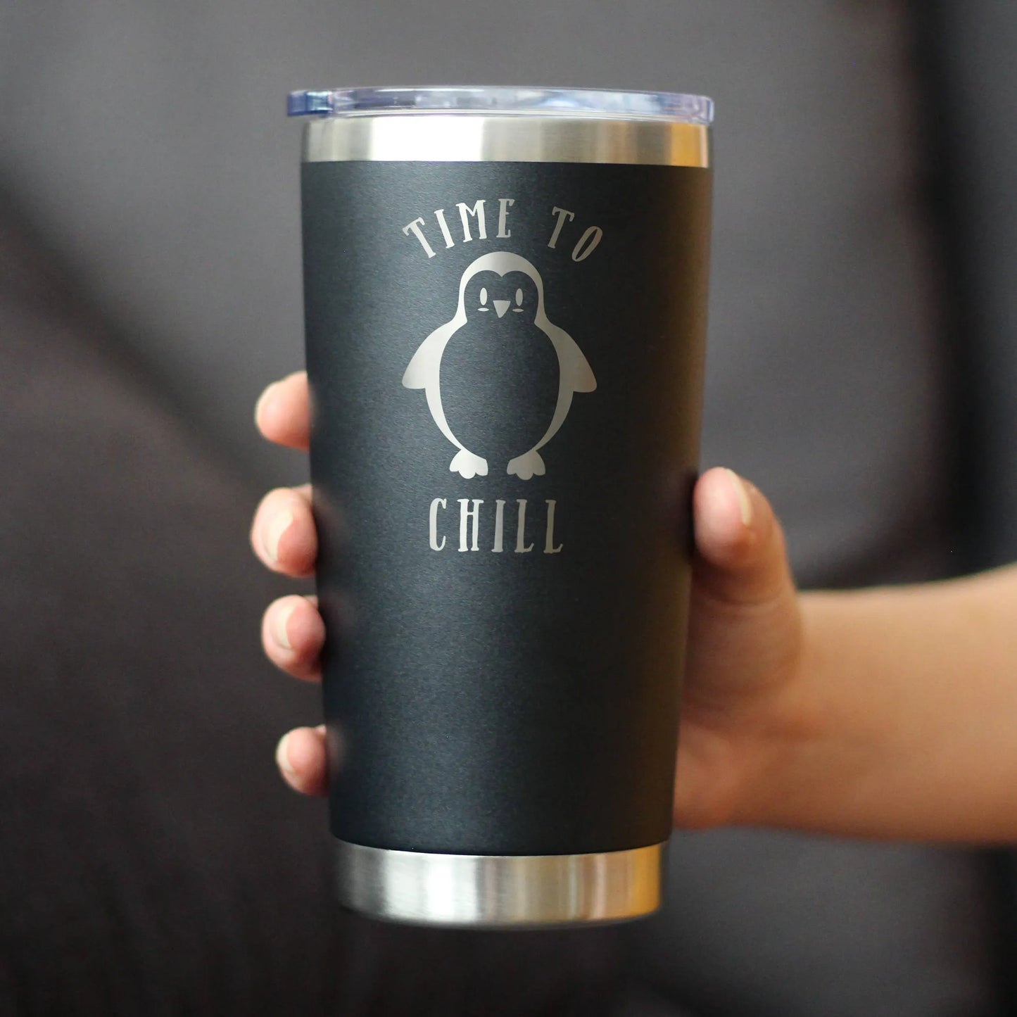 Time to Chill Insulated Travel Tumbler - Penguin Gifts