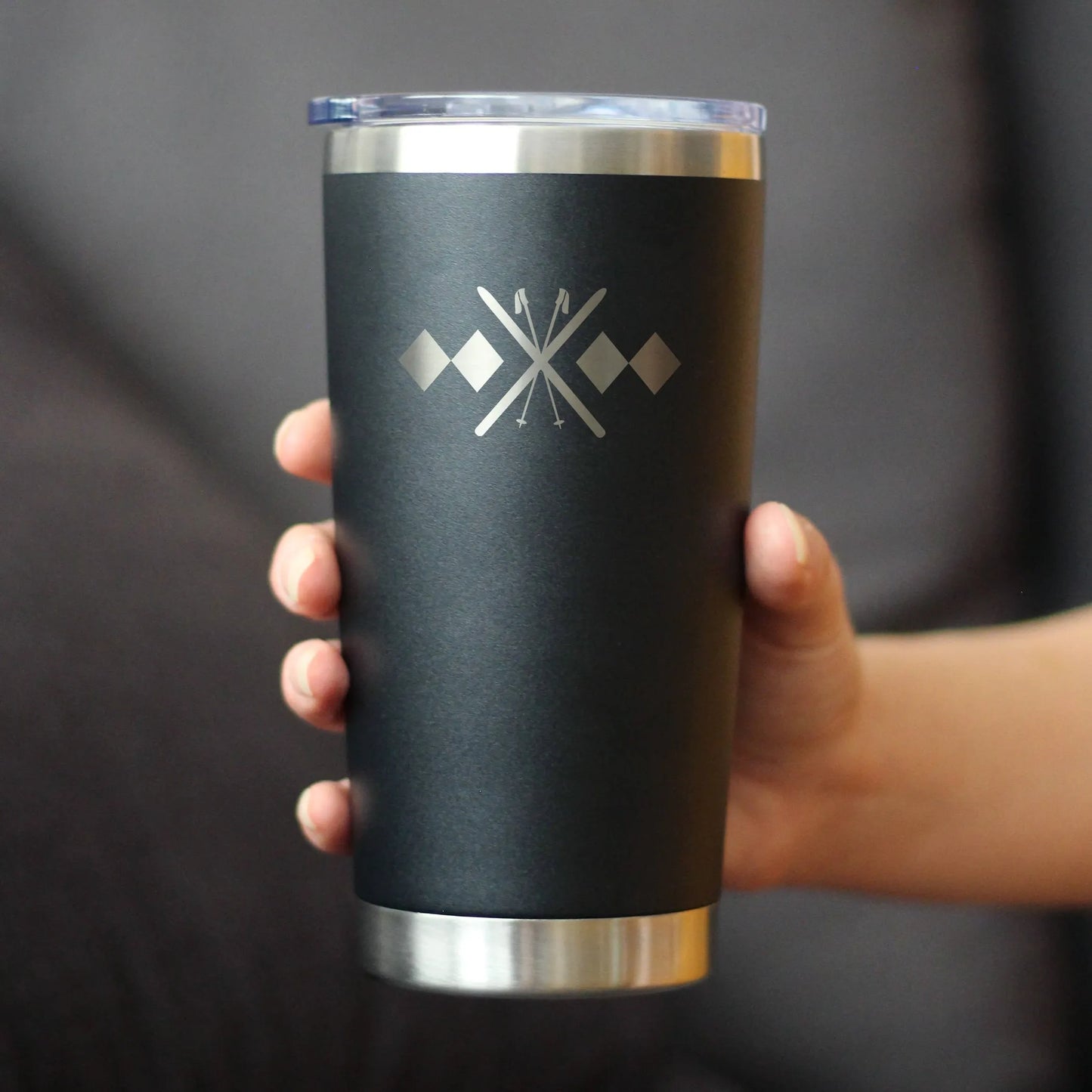 Double Black Diamond Insulated Travel Tumbler - Skiing Gifts