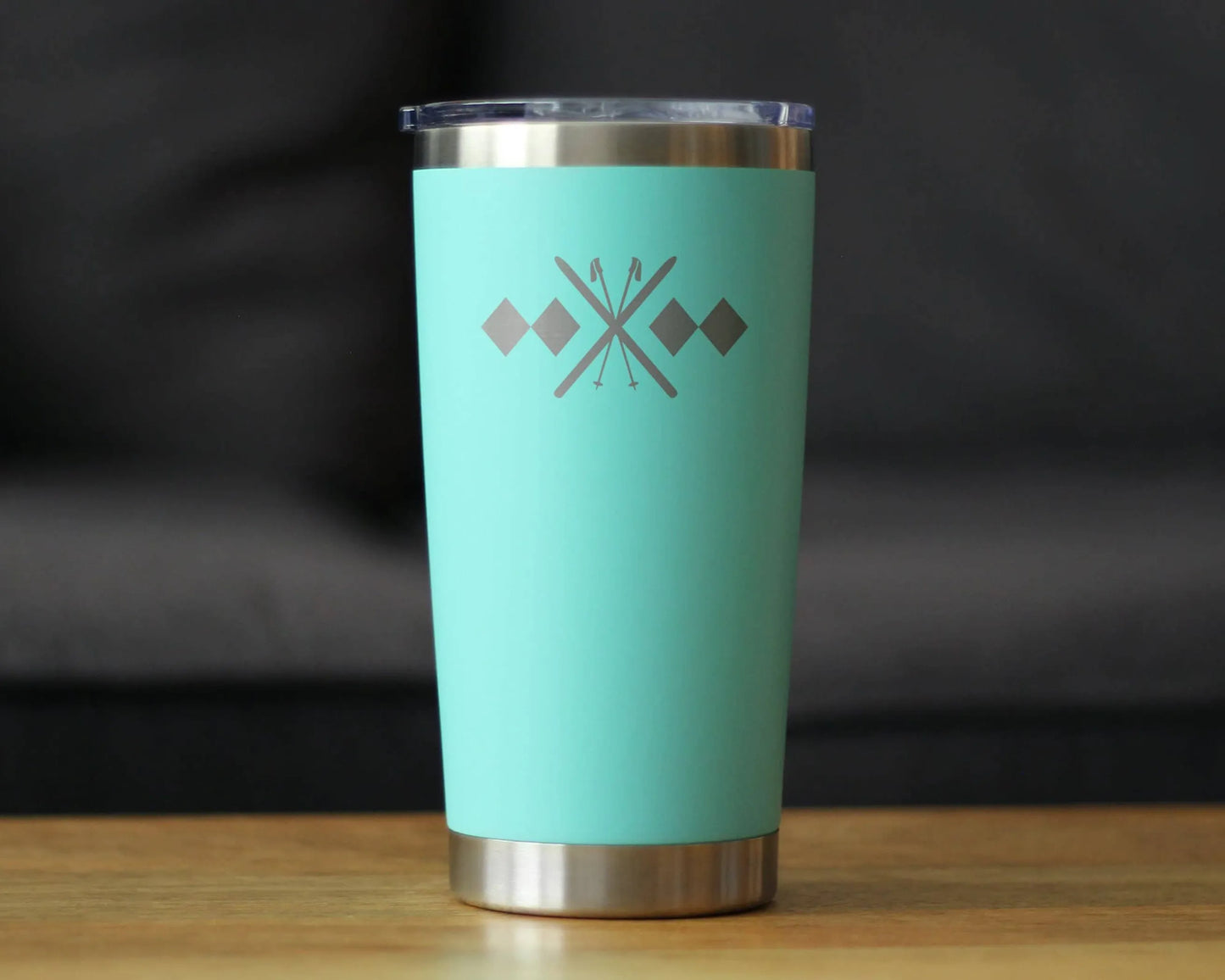Double Black Diamond Insulated Travel Tumbler - Skiing Gifts