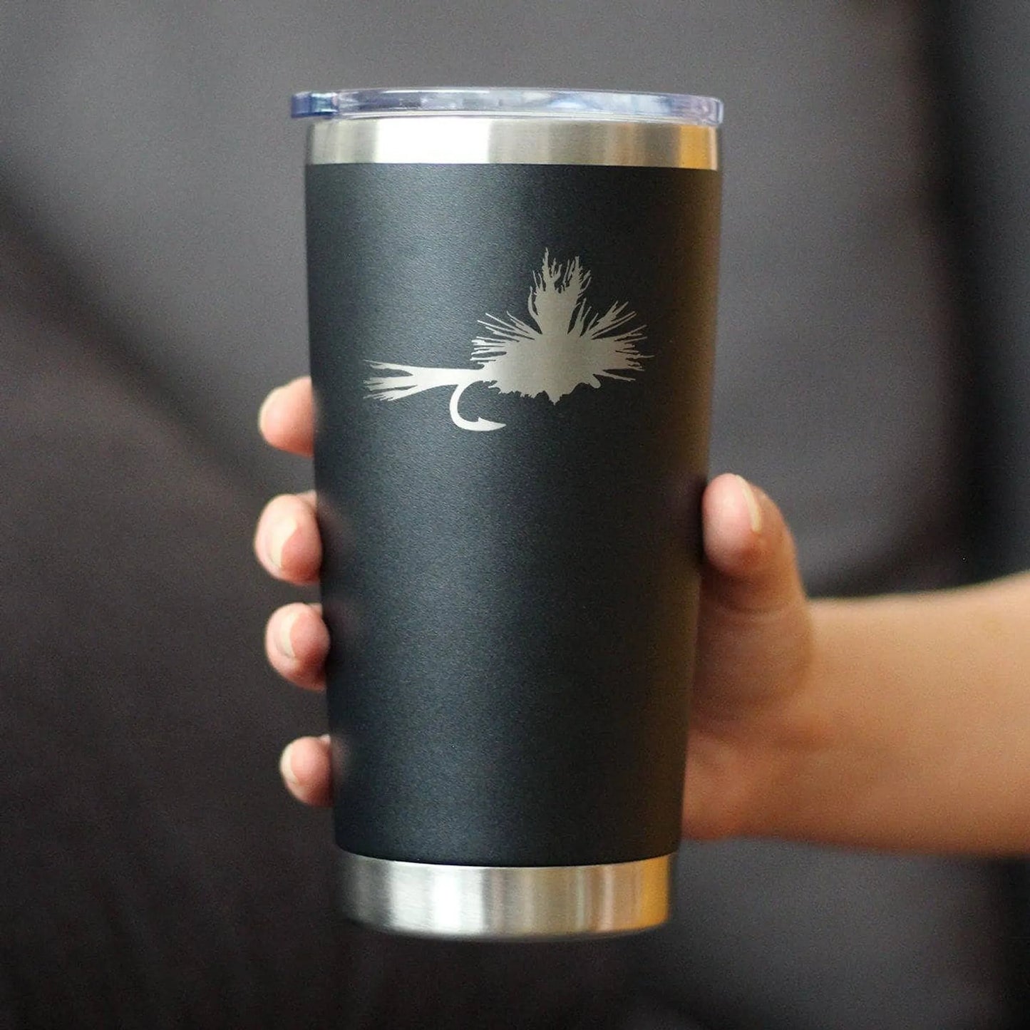 Fishing Fly Insulated Travel Tumbler - Fly Fishing Gifts