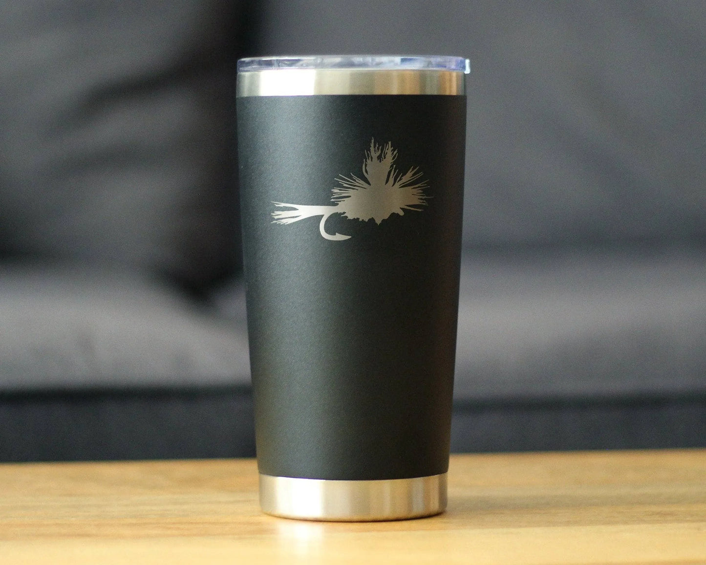 Fishing Fly Insulated Travel Tumbler - Fly Fishing Gifts