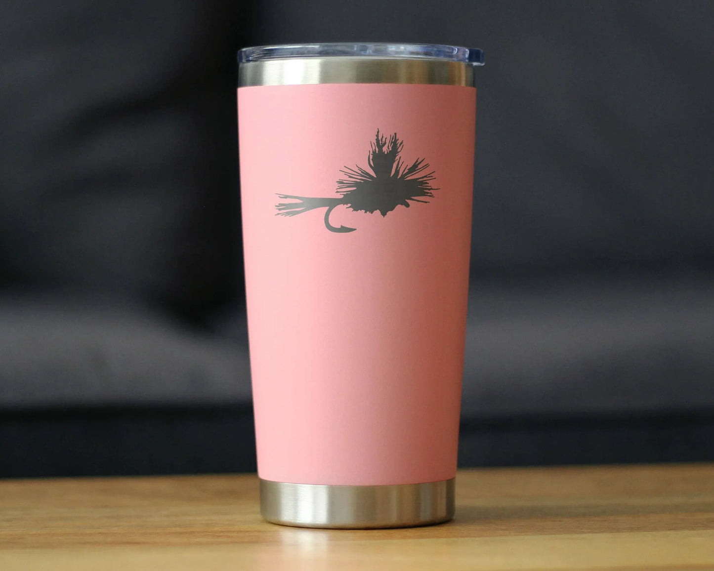 Fishing Fly Insulated Travel Tumbler - Fly Fishing Gifts
