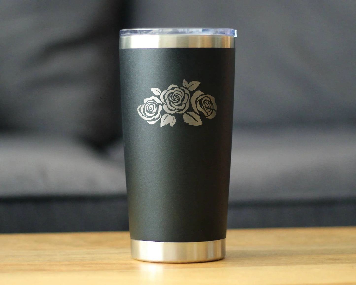 Roses Insulated Travel Tumbler - Floral Gifts and Decor