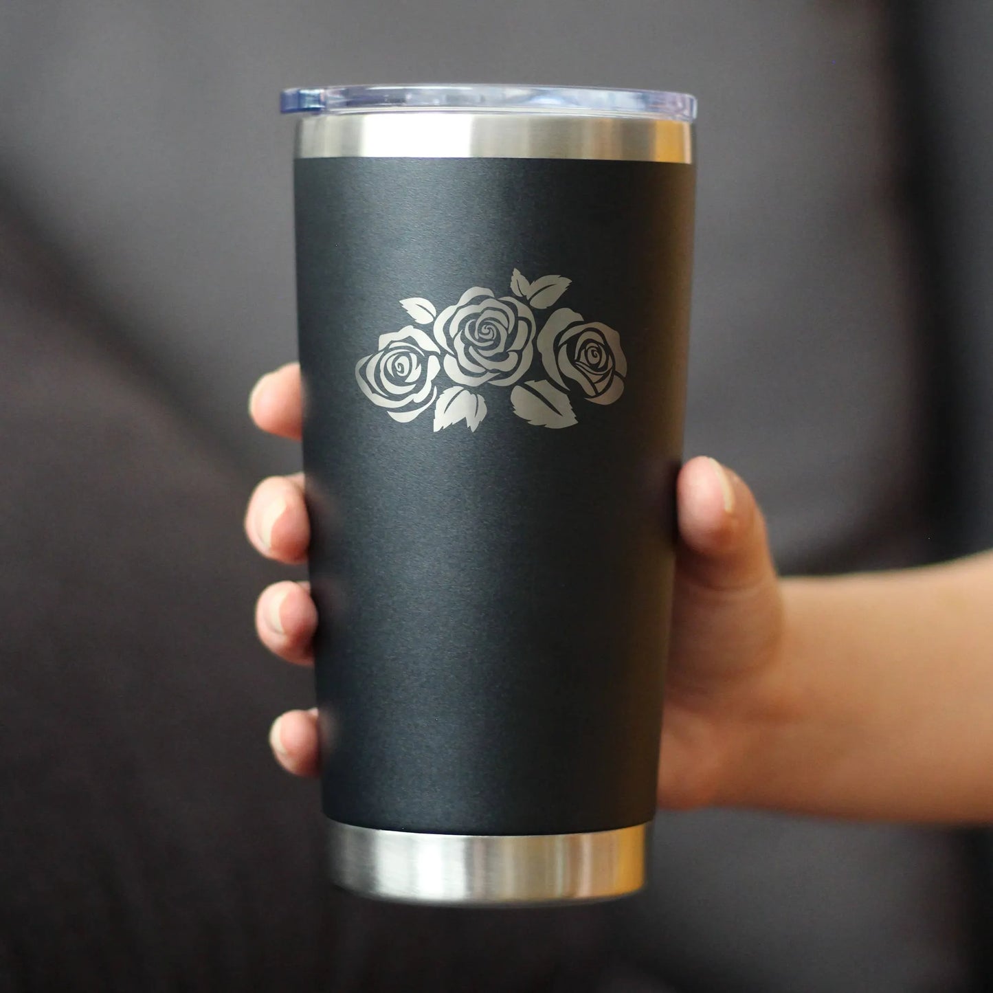 Roses Insulated Travel Tumbler - Floral Gifts and Decor