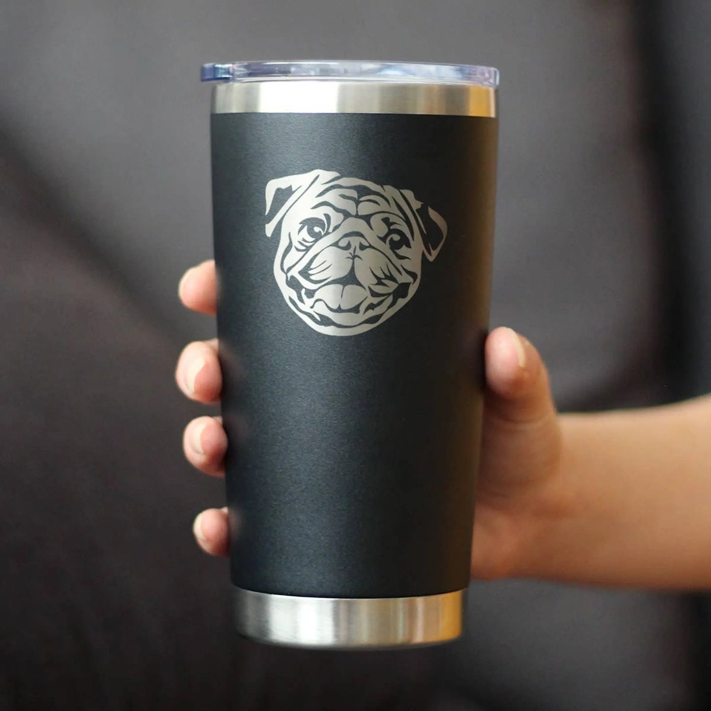 Pug Insulated Travel Tumbler - Pug Dog Gifts and Decor