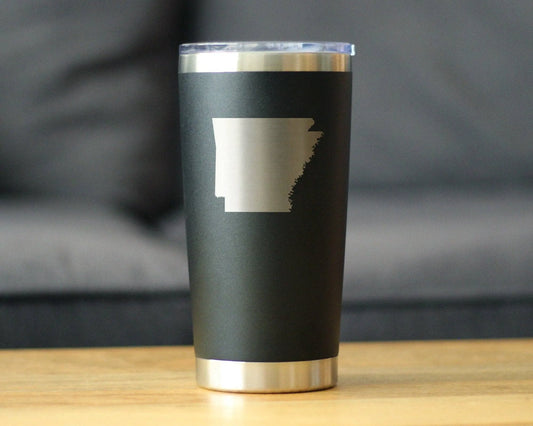 Arkansas Outline Insulated Travel Tumbler - Arkansans Gifts