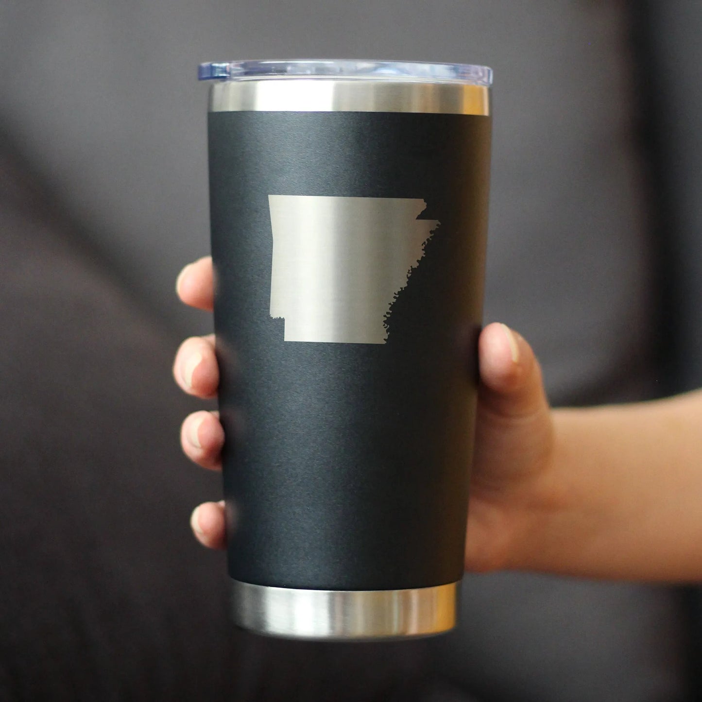 Arkansas Outline Insulated Travel Tumbler - Arkansans Gifts