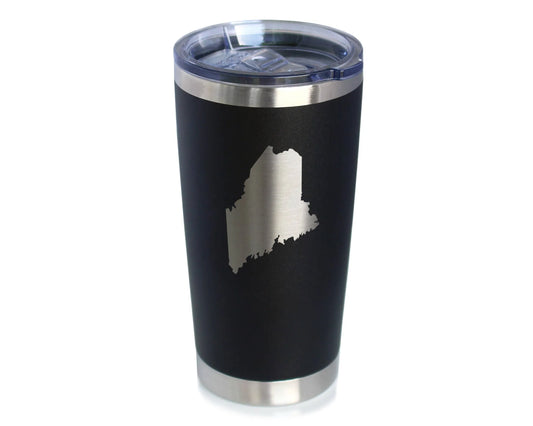 Maine Outline Insulated Travel Tumbler - Mainers Gifts