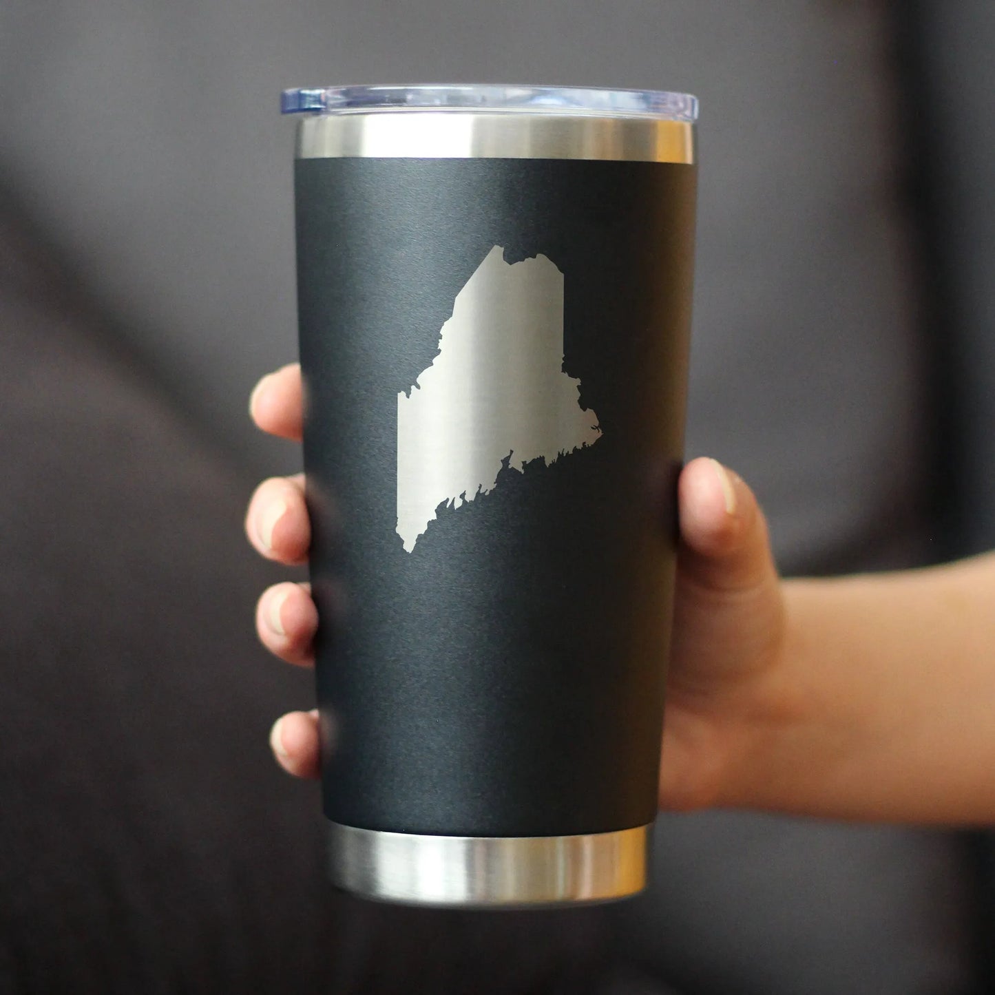 Maine Outline Insulated Travel Tumbler - Mainers Gifts