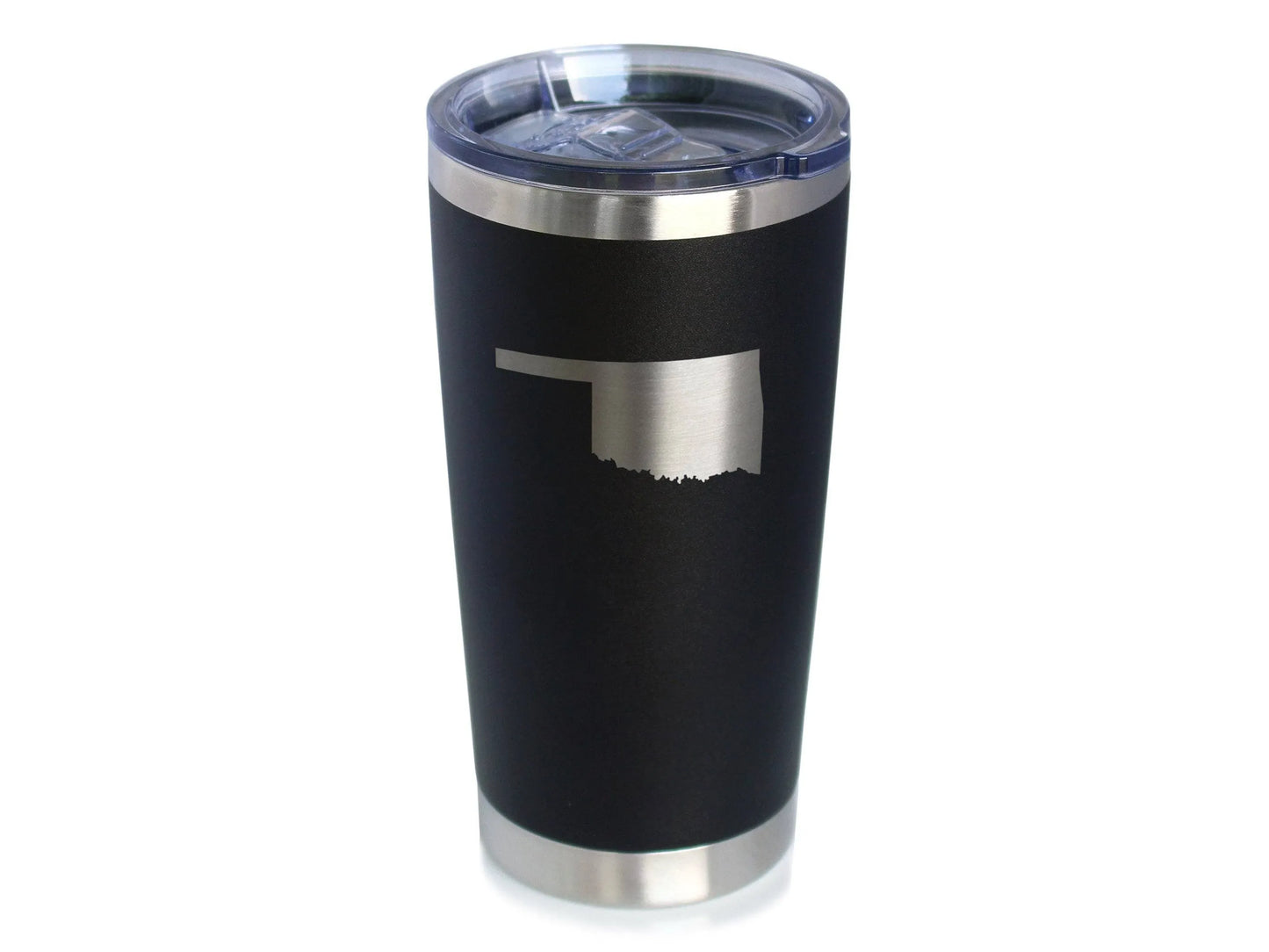 Oklahoma Outline Insulated Travel Tumbler - Oklahomans Gifts