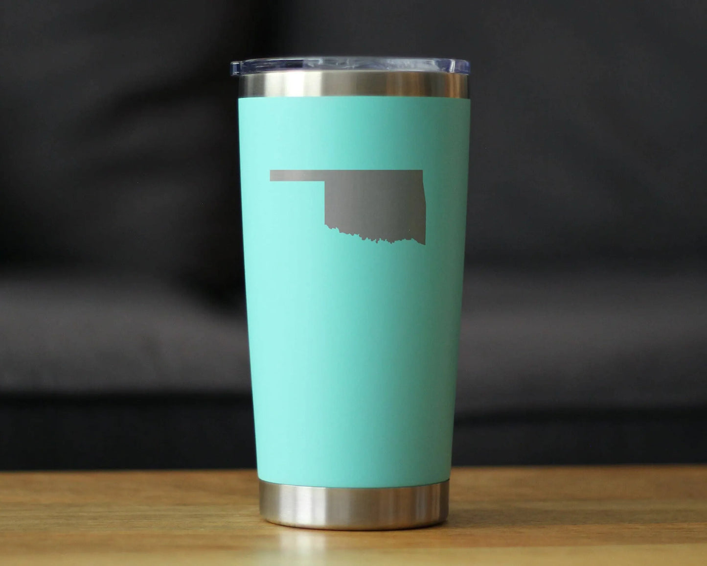 Oklahoma Outline Insulated Travel Tumbler - Oklahomans Gifts