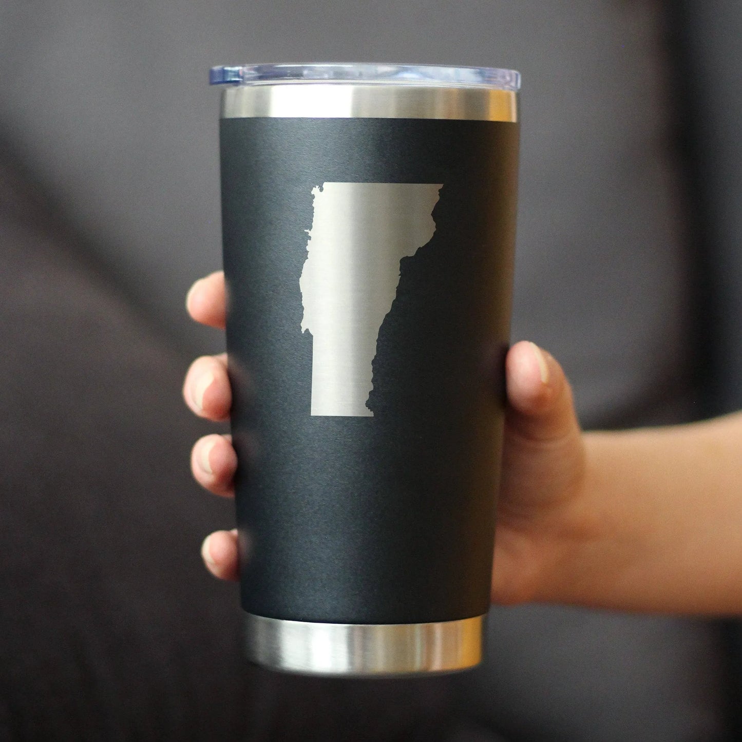 Vermont Outline Insulated Travel Tumbler - Vermonters Gifts