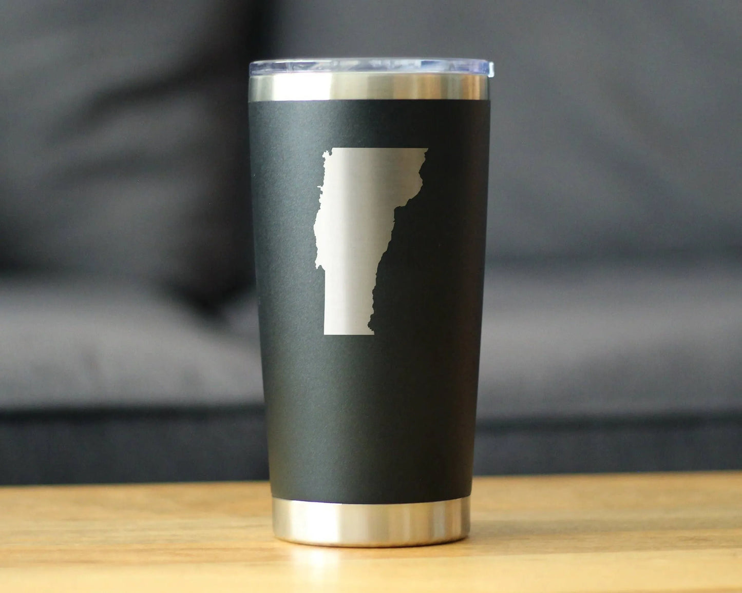 Vermont Outline Insulated Travel Tumbler - Vermonters Gifts