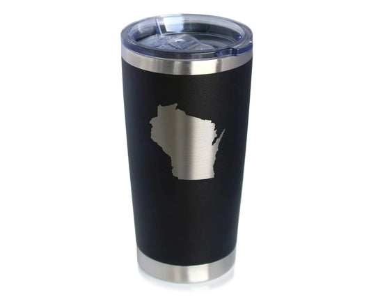 Wisconsin Insulated Travel Tumbler - Cheesehead Gifts