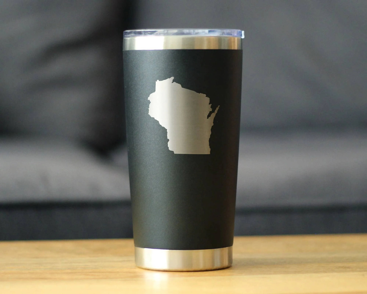 Wisconsin Insulated Travel Tumbler - Cheesehead Gifts