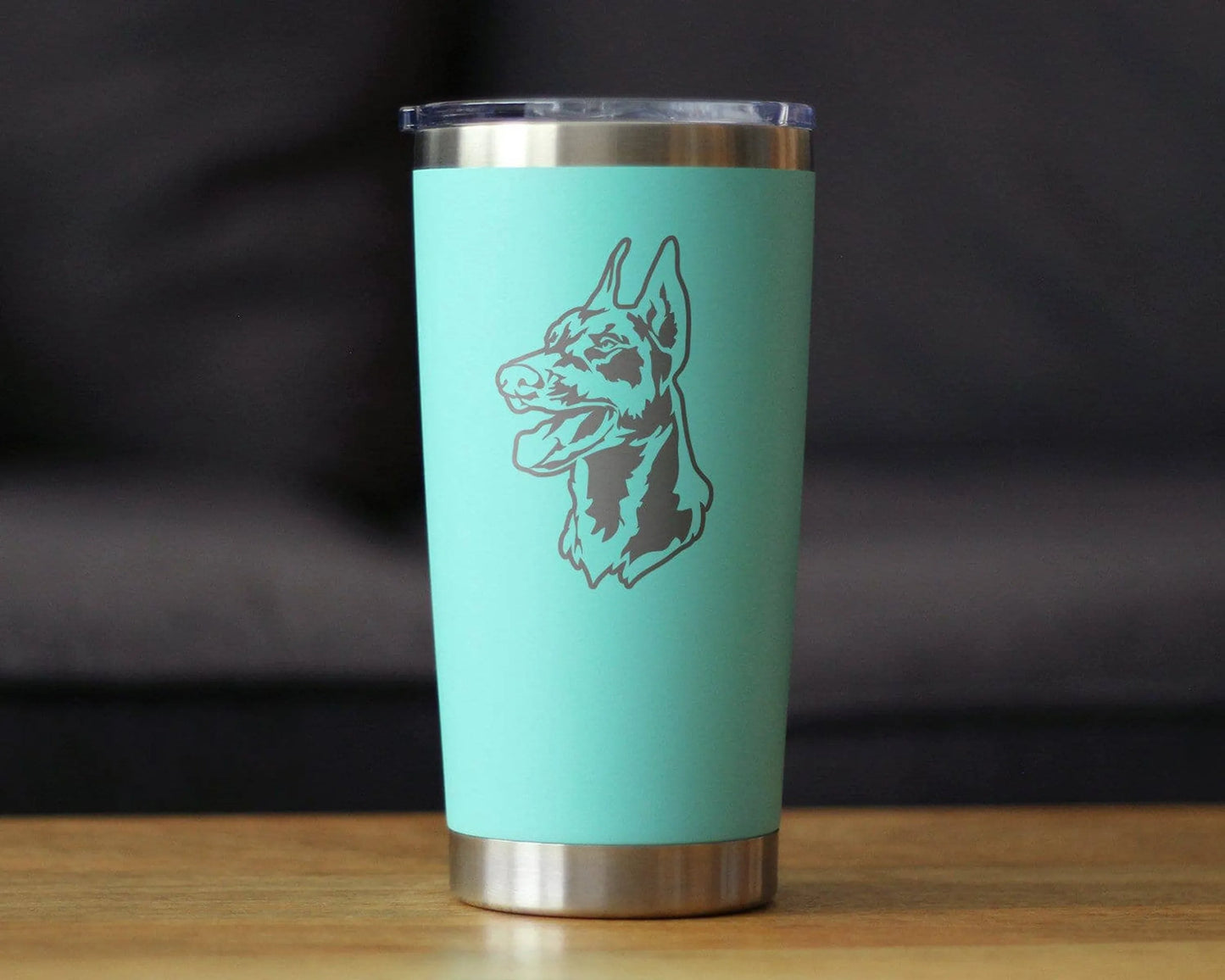 Doberman Face Insulated Travel Tumbler - Doberman Dogs Gifts