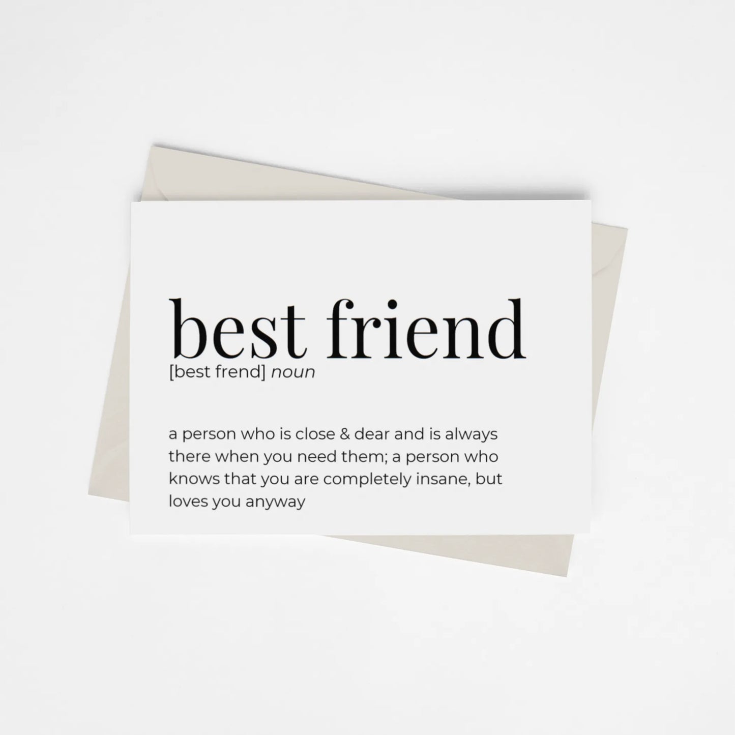 Best Friend - Greeting Card/Wall Art Print