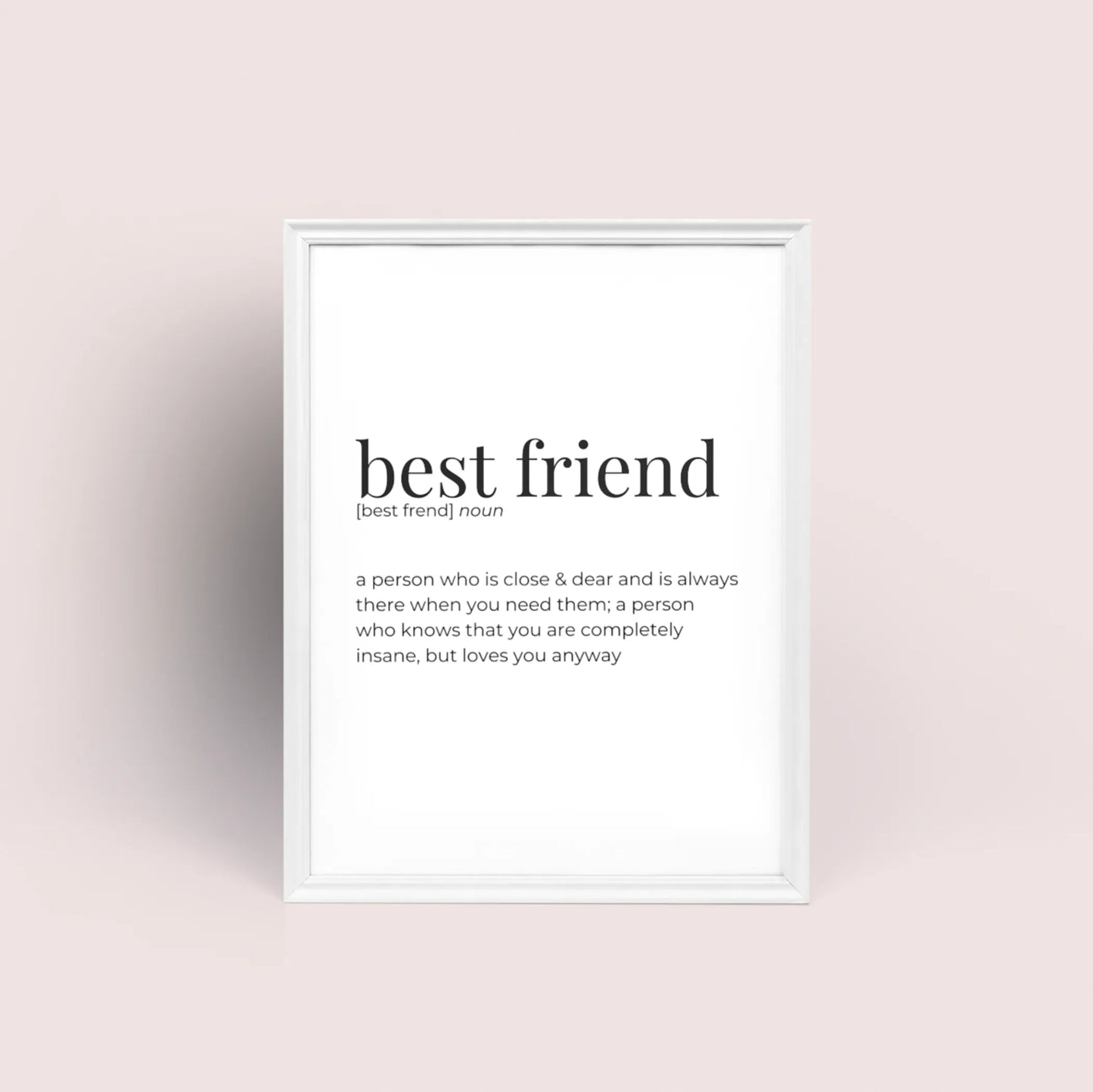 Best Friend - Greeting Card/Wall Art Print