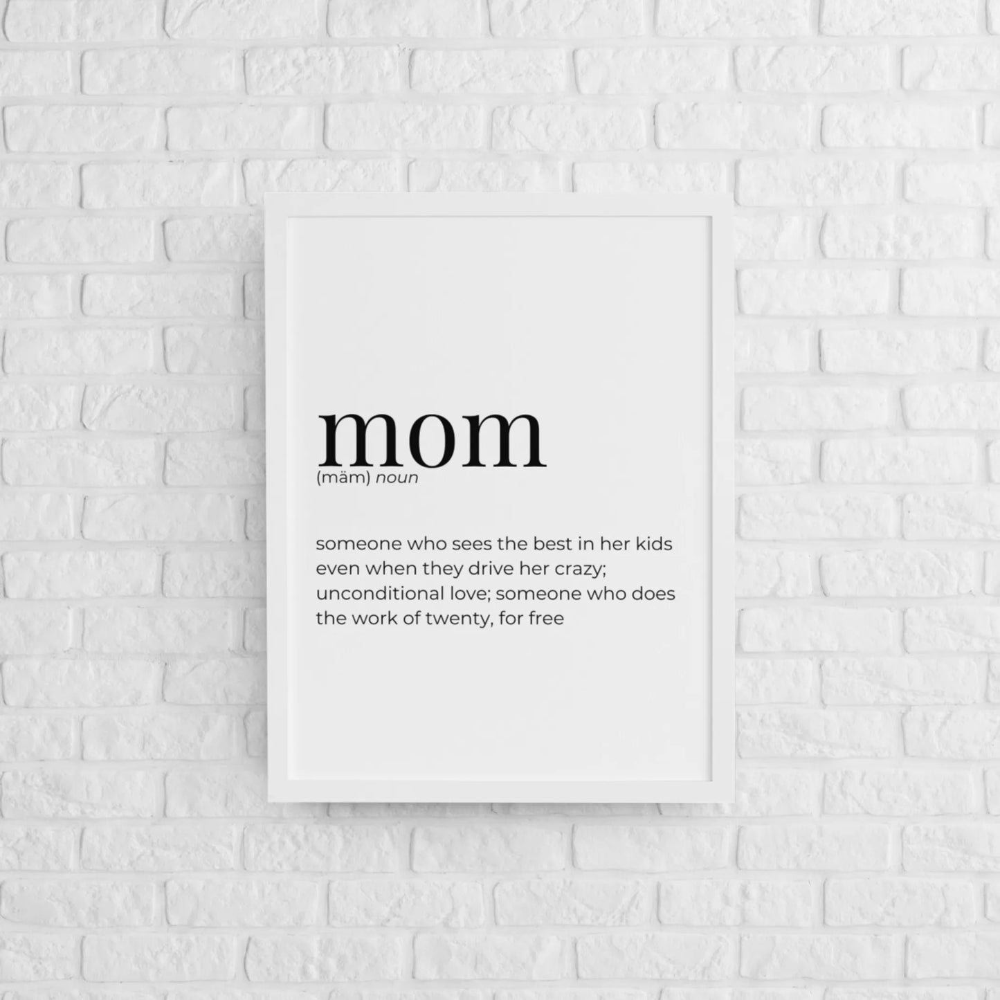 Mom - Greeting Card/Wall Art Print