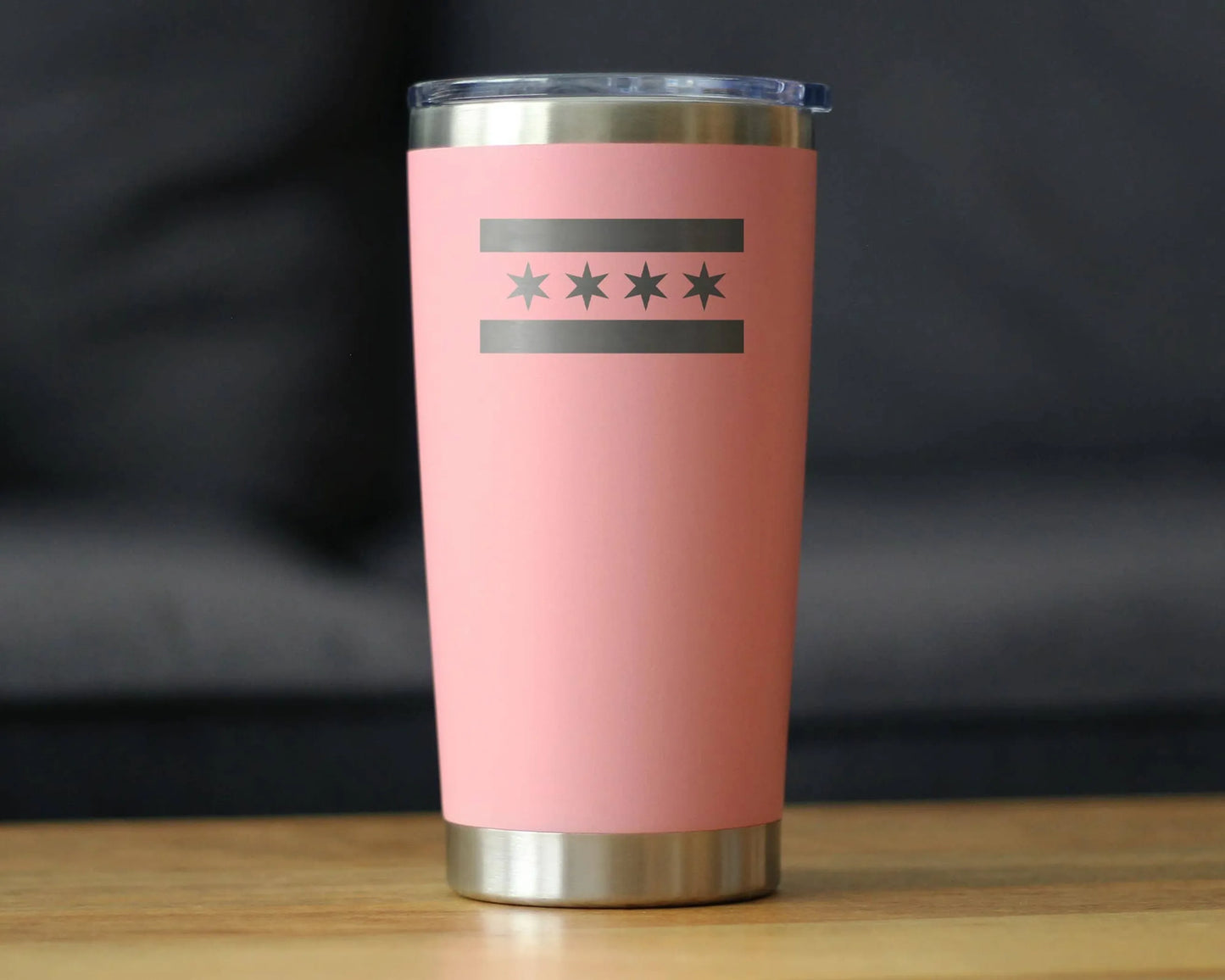 Chicago Flag Insulated Travel Tumbler - Chicago Gifts