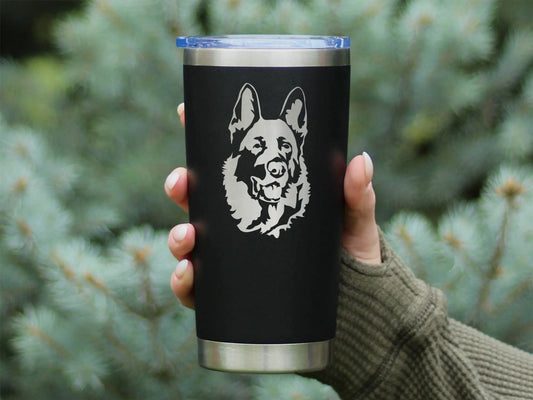 German Shepherd Insulated Travel Tumbler - Dog Gifts