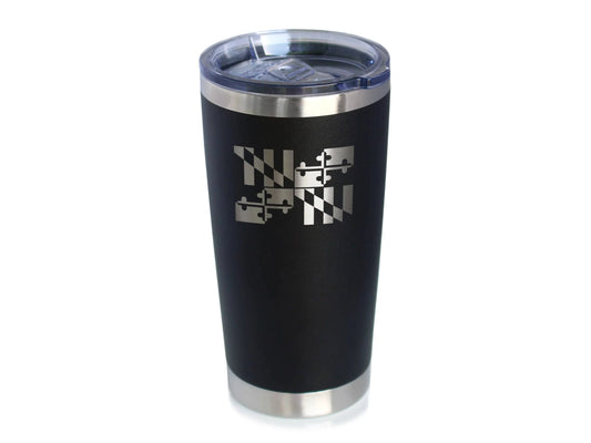Maryland Flag Insulated Travel Tumbler Marylanders Gifts
