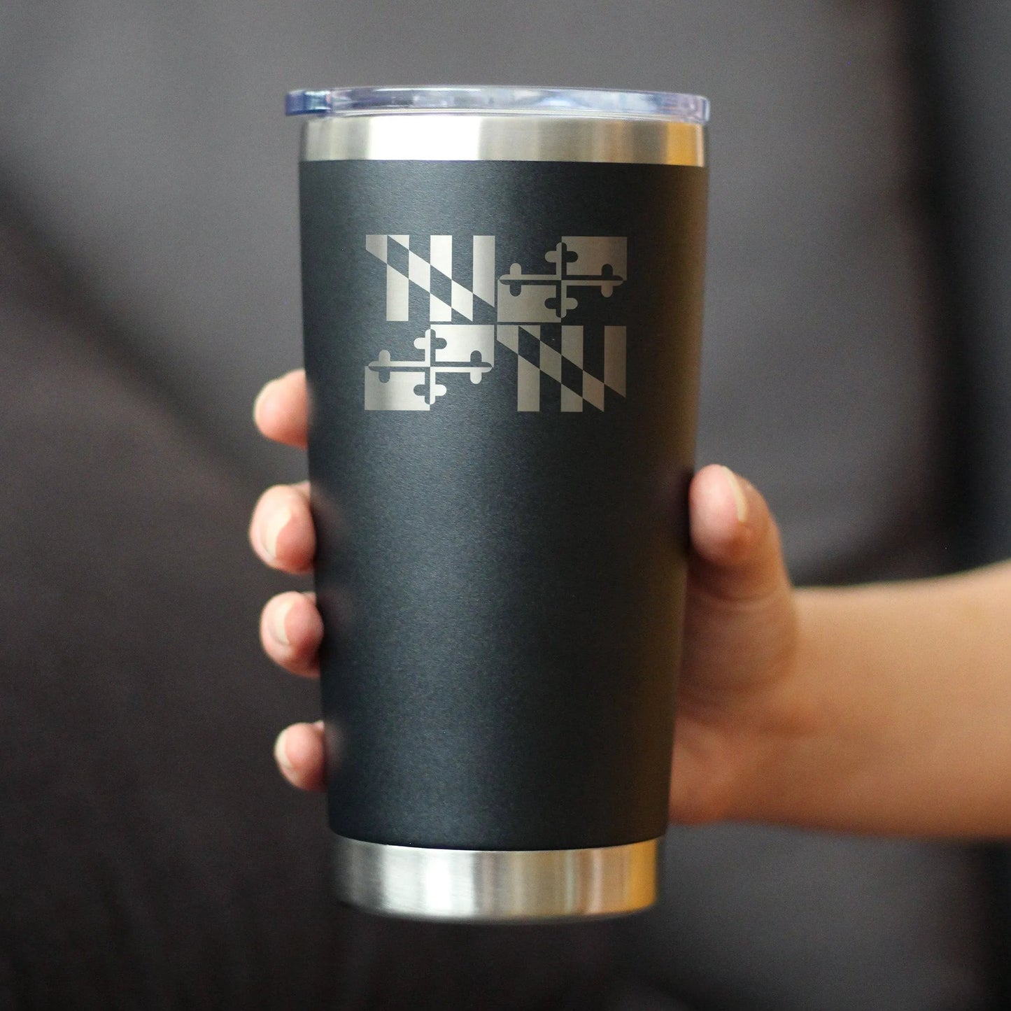 Maryland Flag Insulated Travel Tumbler Marylanders Gifts