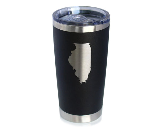 Illinois Insulated Travel Tumbler - Illinoisans Gifts
