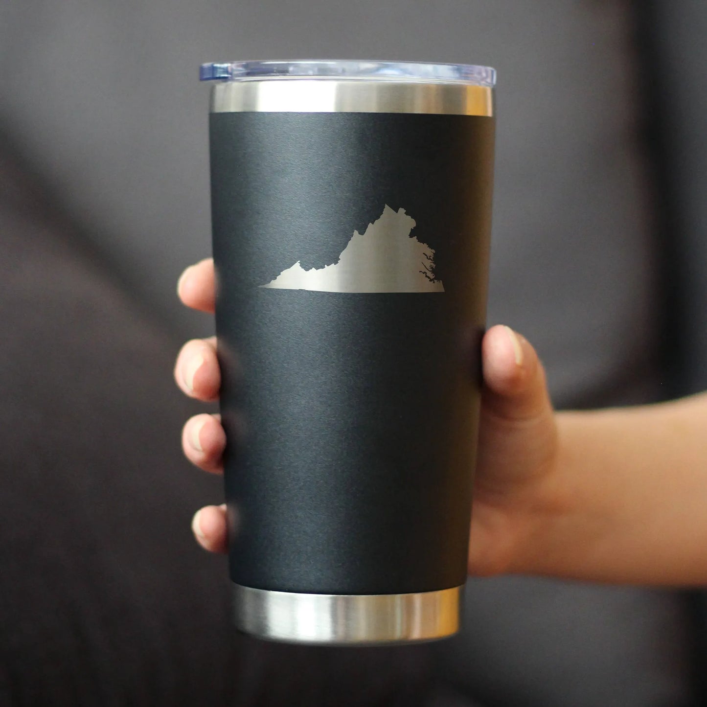 Virginia Outline Insulated Travel Tumbler - Virginian Gifts