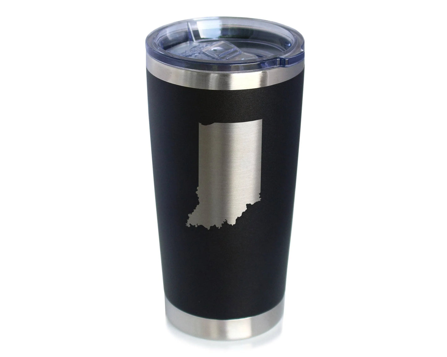 Indiana Outline Insulated Travel Tumbler - Indianan Gifts