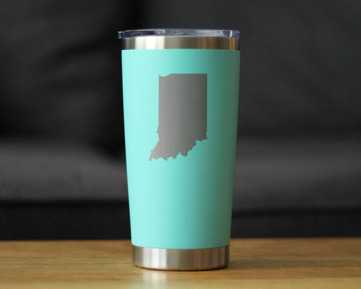 Indiana Outline Insulated Travel Tumbler - Indianan Gifts