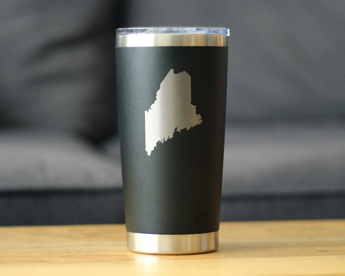 Maine Outline Insulated Travel Tumbler - Mainers Gifts