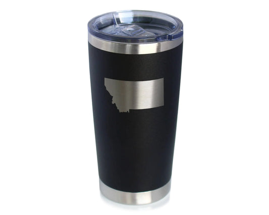 Montana Outline Insulated Travel Tumbler - Montanans Gifts