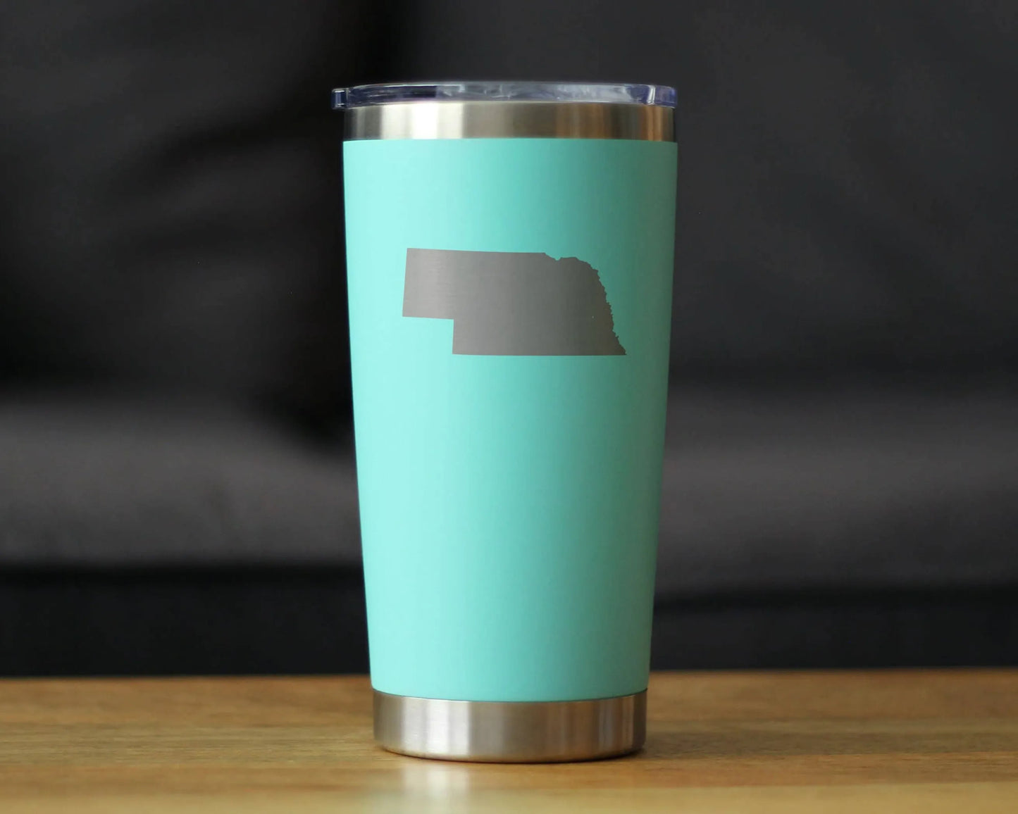 Nebraska Outline Insulated Travel Tumbler - Nebraskans Gifts