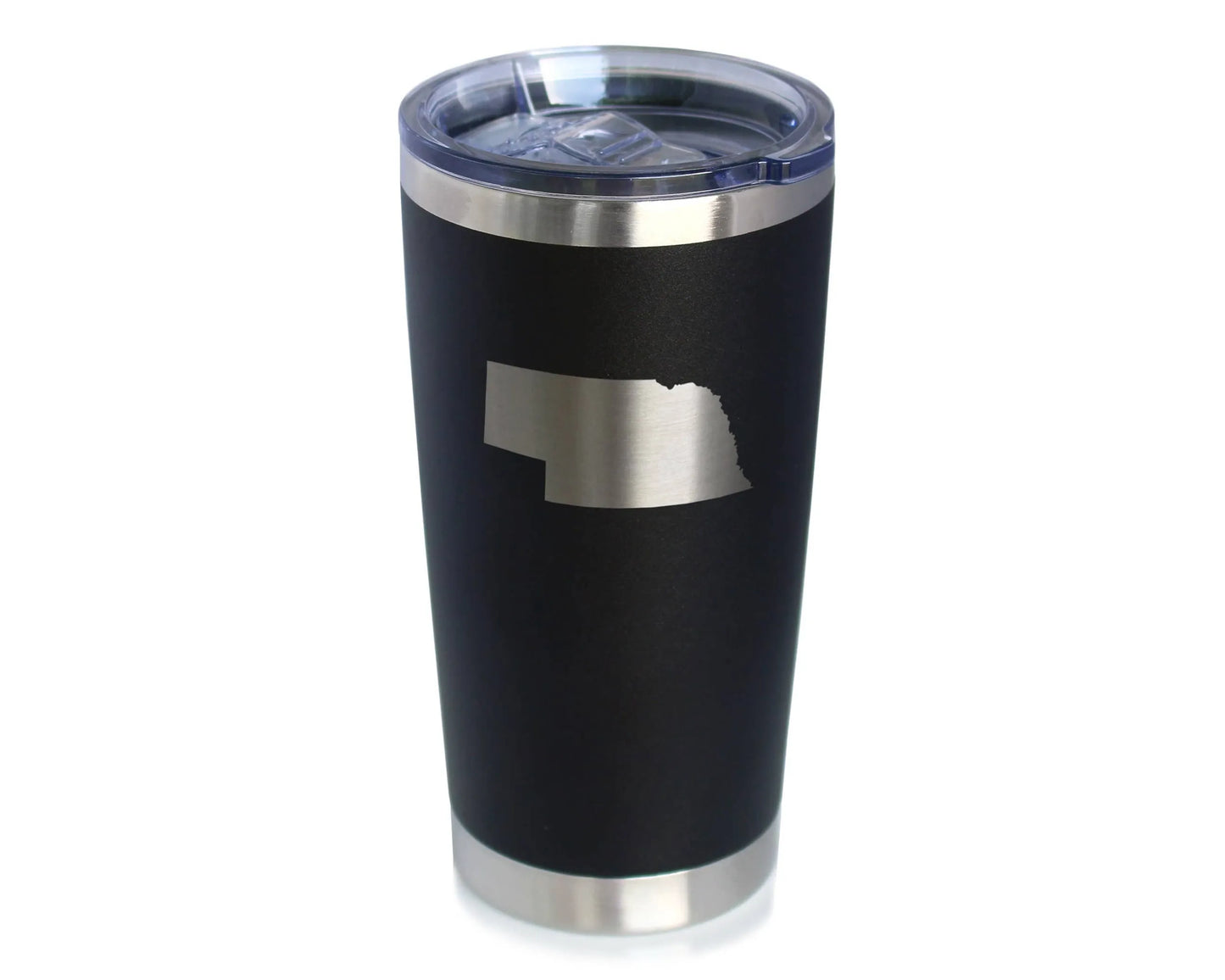 Nebraska Outline Insulated Travel Tumbler - Nebraskans Gifts