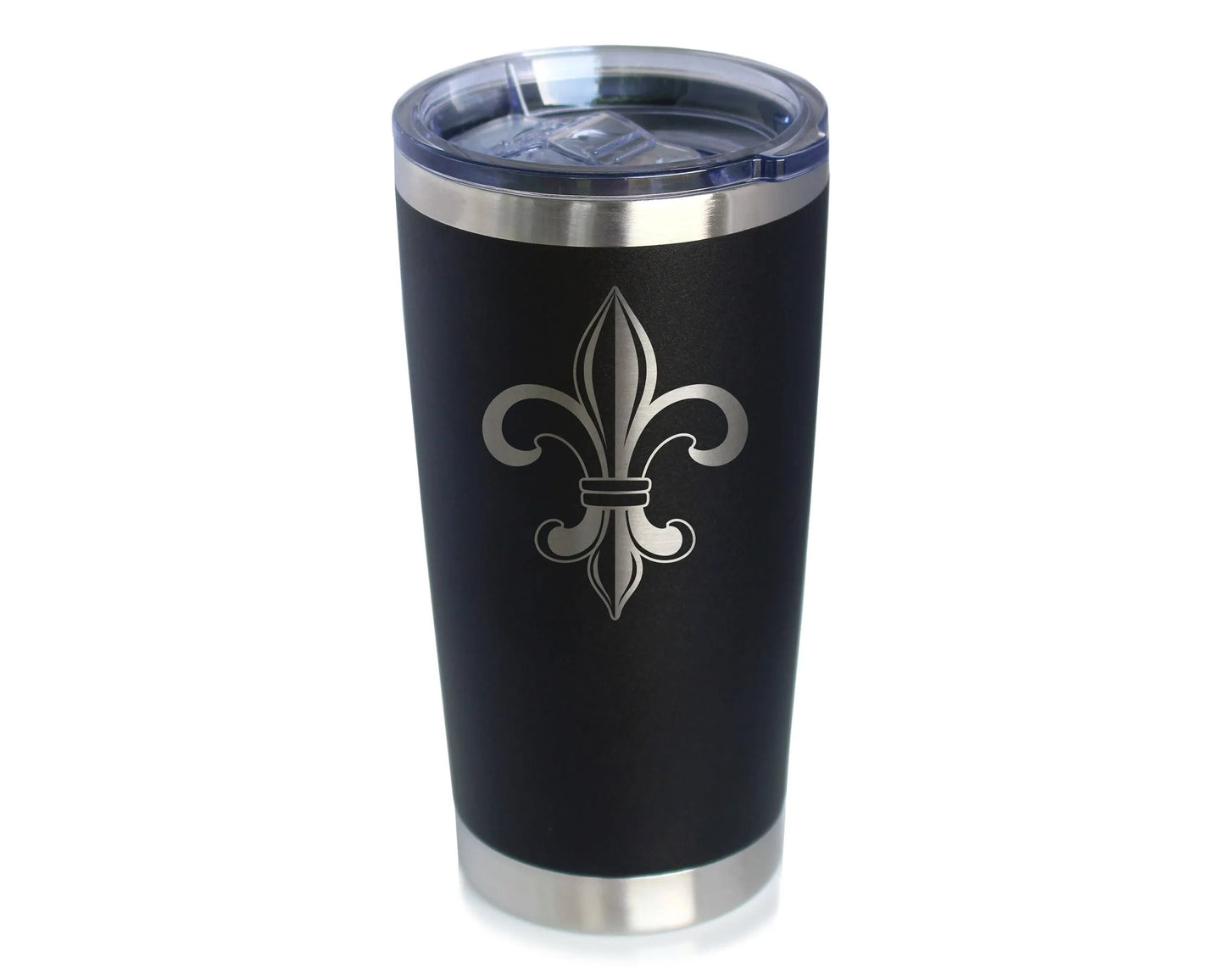 Fleur de Lis Insulated Travel Tumbler - Floral French Gifts