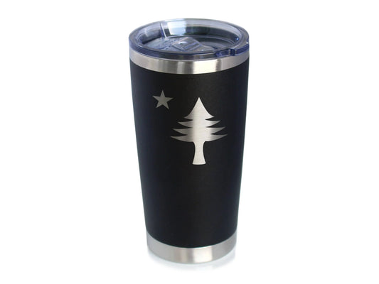 Flag of Maine Insulated Travel Tumbler - Mainers Gifts